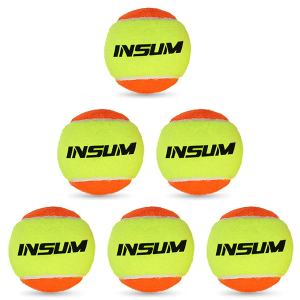 Planet Gates 6 pcs Beach Tennis Ball 2/6/16/25Pcs ITF Approved Stage 2 Beach Tennis  Balls 50% Low Compression for Beginners Ball Training PET Dog
