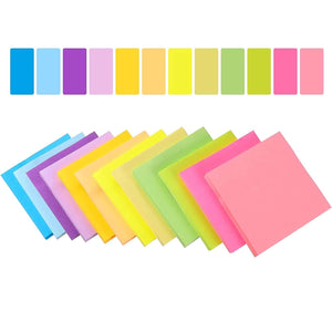 Planet Gates 6 pcs fluorescent color 3*3inch Sticky Note Posted It Note Pads Stickers Planner Sticker Notepad Memo pad School Office Supplies