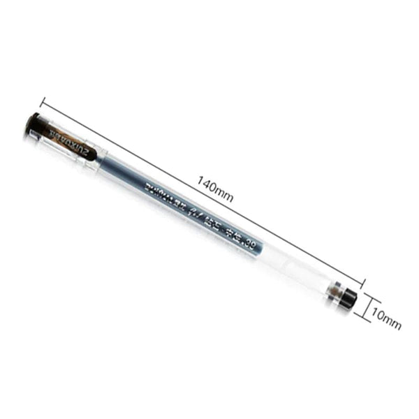 Planet Gates 6 Pcs/Set 0.38mm Large-capacity Ink Diamond Tip Gel Pen Black/Blue/Red Refill Exam Signing Writing School Office Supplies