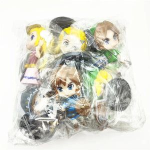 Planet Gates 6 Pcs The Legend of Zelda 6 Pcs/Set 10cm Q Version Link Princess Zelda Figure Game Decoration Anime Ornaments Model Collection Dolls