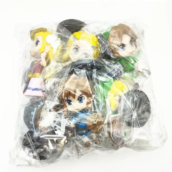 Planet Gates 6 Pcs The Legend of Zelda 6 Pcs/Set 10cm Q Version Link Princess Zelda Figure Game Decoration Anime Ornaments Model Collection Dolls