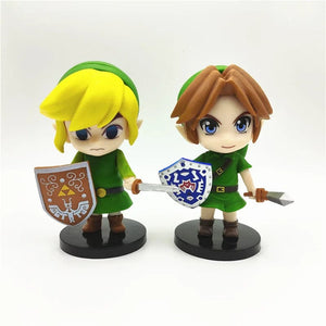 Planet Gates 6 Pcs The Legend of Zelda 6 Pcs/Set 10cm Q Version Link Princess Zelda Figure Game Decoration Anime Ornaments Model Collection Dolls