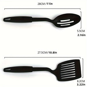 Planet Gates 6 Pieces 6pcs, Kitchen Utensils Set, Including Ladle, Spoon, Slotted Spoons, Spatula, Slotted Turner, Spaghetti Server, PC Plastic Kitchenware Set, Kitchen Gadgets, Kitchen Accessories, Home Kitchen Items