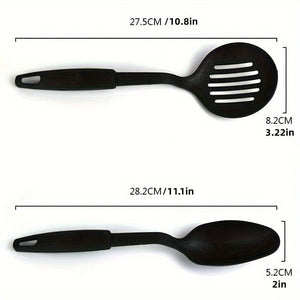 Planet Gates 6 Pieces 6pcs, Kitchen Utensils Set, Including Ladle, Spoon, Slotted Spoons, Spatula, Slotted Turner, Spaghetti Server, PC Plastic Kitchenware Set, Kitchen Gadgets, Kitchen Accessories, Home Kitchen Items