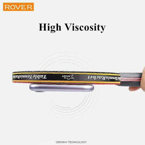 Planet Gates 6 Star Table Tennis Racket 2PCS Professional Ping Pong Racket Set Pimples-in Rubber Hight Quality Blade Bat Paddle with Bag