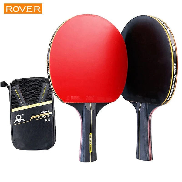 Planet Gates 6 Star Table Tennis Racket 2PCS Professional Ping Pong Racket Set Pimples-in Rubber Hight Quality Blade Bat Paddle with Bag