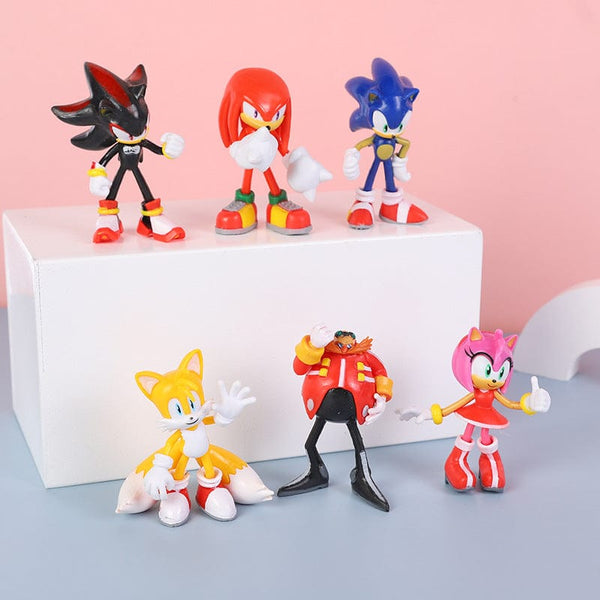 Planet Gates 6 Style Hot Selling Sonics Film and Television PVC Character Toy Hedgehog Shadow Tail Figure Model Dolls Children Animal Toys