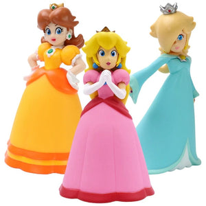 Planet Gates 6 Styles Mario Bros Princess Peach Rosalina Daisy Action Figures Toys Cute Anime Pauline Creative Collectible PVC Model Dolls