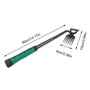 Planet Gates 6 teeth / CHINA 2 In 1 Manual Weeds Remover Tool Grass Rooting Loose Garden Gardening Puller Removal Weeding Tool for Garden Lawn Yard
