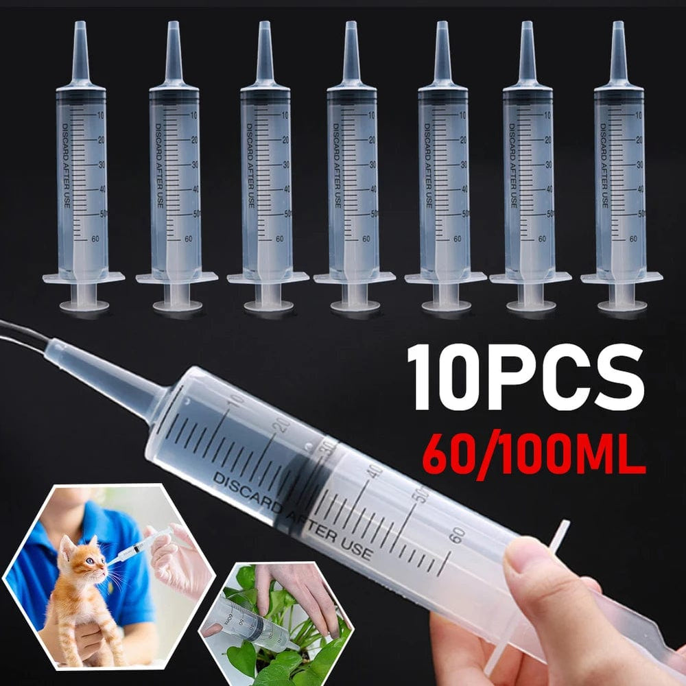 Planet Gates 60/100ml Plastic Bulk Needle-Free Disposable Syringes Syringes Without Needle Syringe Glue Pet Feeding Needle Kitchen Tools