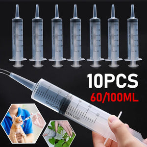 Planet Gates 60/100ml Plastic Bulk Needle-Free Disposable Syringes Syringes Without Needle Syringe Glue Pet Feeding Needle Kitchen Tools
