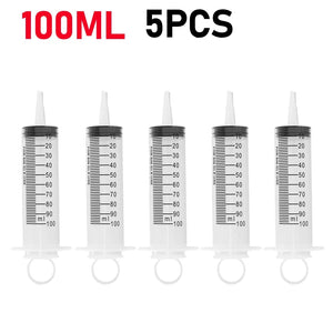 Planet Gates 60/100ml Plastic Bulk Needle-Free Disposable Syringes Syringes Without Needle Syringe Glue Pet Feeding Needle Kitchen Tools