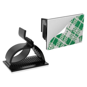 Planet Gates 60/30/10PCS Self Adhesive Cable Management Organizer Clips Adjustable Desk Tidy Wire Cord Fixer Fastener Clips For Home Office