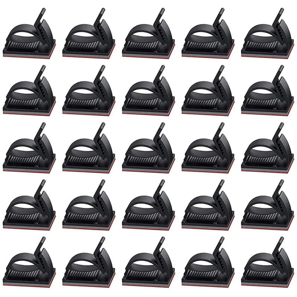 Planet Gates 60/30/10PCS Self Adhesive Cable Management Organizer Clips Adjustable Desk Tidy Wire Cord Fixer Fastener Clips For Home Office