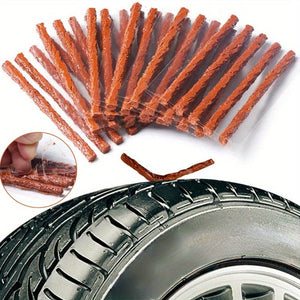 Planet Gates 60/30pcs Car Tire Repair Tool Car Tire Puncture Repair Motorcycle Quick Repair Seal Rubber Strip Kit Garage Car Accessories