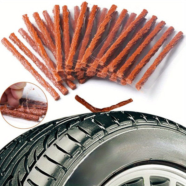Planet Gates 60/30pcs Car Tire Repair Tool Car Tire Puncture Repair Motorcycle Quick Repair Seal Rubber Strip Kit Garage Car Accessories