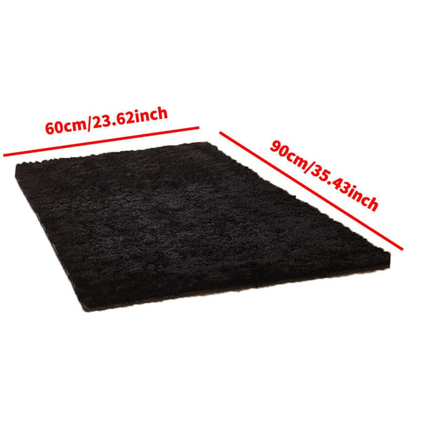 Planet Gates 60*90cm/23.62*35.43inch 1pc, Fluffy Area Rug Black Shag Area Rugs, Extra Soft And Shaggy Carpets, Indoor Fuzzy Rugs For Bedroom Living Room Home Rug, Outdoor Rug, Home Decor