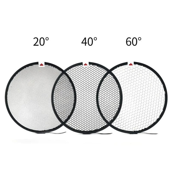 Planet Gates 60 Soonpho 7 inch Bowens Mount Standard Reflector Diffuser Lamp Shade Dish Honeycomb Grid for Soft Light Photographic Studio Kits