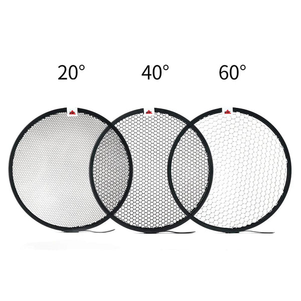 Planet Gates 60 Soonpho 7 inch Bowens Mount Standard Reflector Diffuser Lamp Shade Dish Honeycomb Grid for Soft Light Photographic Studio Kits