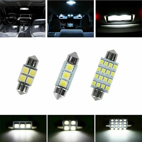 Planet Gates 6000K / 42pcs Set 42pcs Interior Car Lights Led Combination Set 31mm 36mm 41mm T10 1157 12v 6000k Led Dome Light Replacement Bulbs Reading Light
