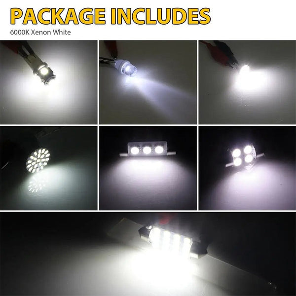 Planet Gates 6000K / 42pcs Set 42pcs Interior Car Lights Led Combination Set 31mm 36mm 41mm T10 1157 12v 6000k Led Dome Light Replacement Bulbs Reading Light