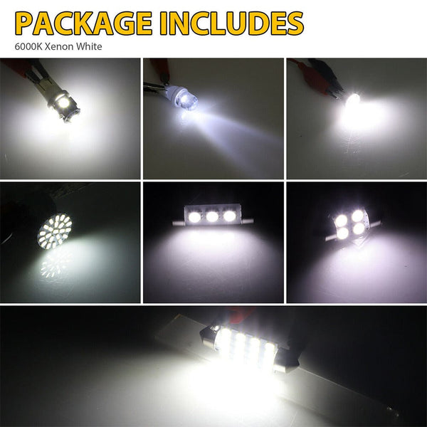 Planet Gates 6000K / 42pcs Set 42pcs Interior Car Lights Led Combination Set 31mm 36mm 41mm T10 1157 12v 6000k Led Dome Light Replacement Bulbs Reading Light