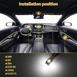 Planet Gates 6000K / 42pcs Set 42pcs Interior Car Lights Led Combination Set 31mm 36mm 41mm T10 1157 12v 6000k Led Dome Light Replacement Bulbs Reading Light