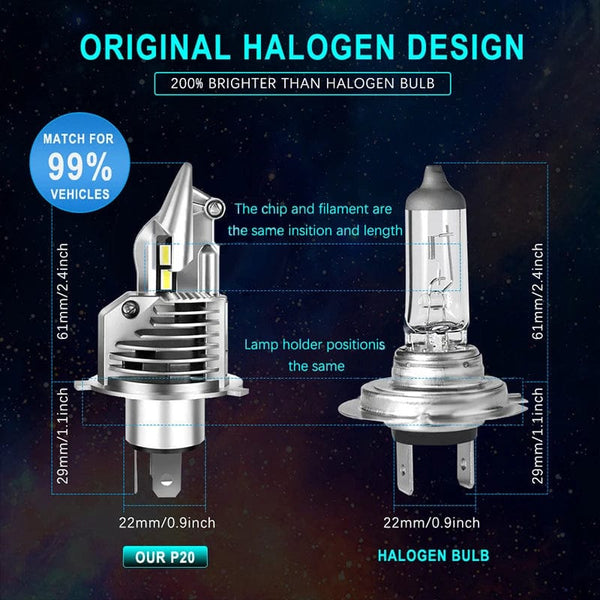 Planet Gates 6000K Cold White / 1 piece / H4/9003/HB2 Hi/Lo EURS 16000LM 80W 6000K Super h4 Led Car headlight Bulbs lampada  Fighter Foco H4 9003 Led Bulbs Car motorcycle Headlight