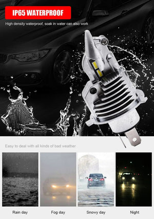 Planet Gates 6000K Cold White / 1 piece / H4/9003/HB2 Hi/Lo EURS 16000LM 80W 6000K Super h4 Led Car headlight Bulbs lampada  Fighter Foco H4 9003 Led Bulbs Car motorcycle Headlight