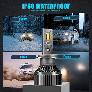Planet Gates 6000K Cold White / 2 Pieces / H7 | CN YHKOMS 400W 120000LM Canbus H4 H7 H1 LED H8 H9 H11 9005 9006 9012 HB3 HB4 Car LED Headlight Auto Fog Lamp LED Bulbs 6000K 12V
