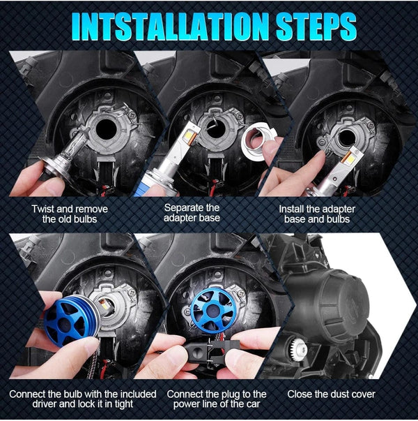 Planet Gates 6000K Cold White / CANBUS / 9006/HB4 H7 H4 H11 LED Headlight High Power 8580 CSP Canbus 9005 HB3 9006 HB4 Turbo Lamp 6000K 30000LM for Car 12V 24V Auto Lamp Bulb