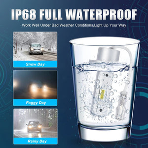 Planet Gates 6000K / H1 2Pcs 1:1 Car LED H1 H3 LED Canbus Headlight Bulb 60W 12000Lm White 6000K Mini for Auto Super Bright LED Fog Lights 12V Lupuauto