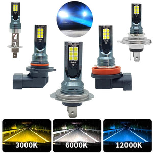Planet Gates 6000K White / 9005/HB3 2Pcs H4 H7 LED Headlight H11 H8 H9 H1 H3 Car Fog Light LED Bulbs 9005 9006 Hb3 Hb4 Auto Driving Running Lamps 12000LM 12V 6000K