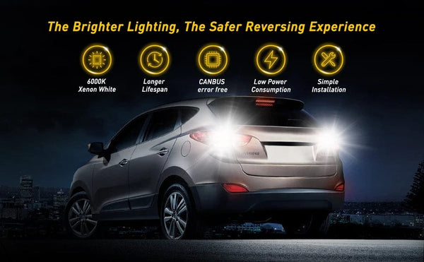 Planet Gates 6000K White AUXITO 2Pcs Canbus T15 T16 LED Reverse Lights W16W 912 921 LED Bulb No Error Car Back Up Rear Lamp 12V 6000K White Super Bright