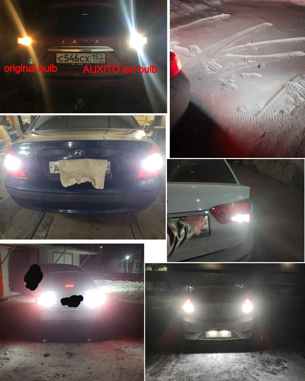 Planet Gates 6000K White AUXITO 2Pcs Canbus T15 T16 LED Reverse Lights W16W 912 921 LED Bulb No Error Car Back Up Rear Lamp 12V 6000K White Super Bright