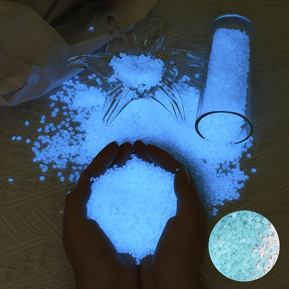 Planet Gates 6000 ks/sáček svítící fluorescenční kameny, kameny svítící ve tmě, barevný svítící písek, venkovní dekorace pro akvárium, dvůr, bonsai, cestu, akvárium a květináč, pro drift láhev a láhev přání