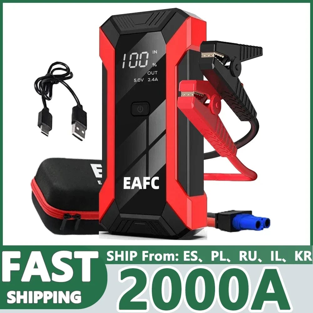 Planet Gates 600A with Box / spain Hot 600/1200/2000A Portable Car Jump Starter Power Bank Car Booster Charger 12V  Starting Device Petrol Diesel Car Booster