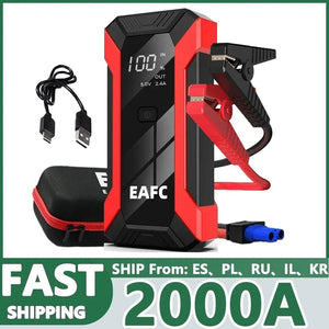 Planet Gates 600A with Box / spain Hot 600/1200/2000A Portable Car Jump Starter Power Bank Car Booster Charger 12V  Starting Device Petrol Diesel Car Booster