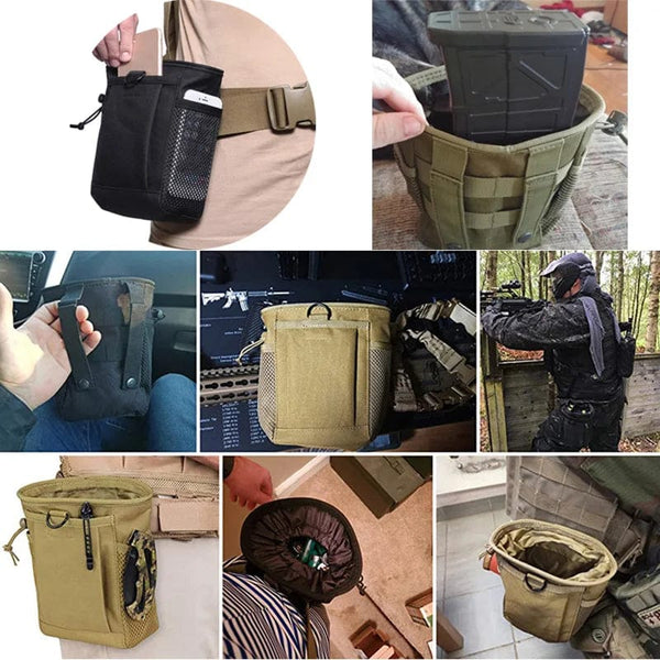 Planet Gates 600D Nylon Portable Recycling Bag Outdoor Molle Pouch  Backpack Hanging Bag EDC Gear Waist Sports Hunting Tactical Bag