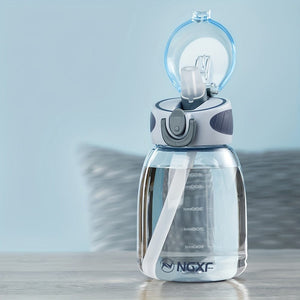 Planet Gates 600ml Cup Blue 1pc, Sports Water Bottle, 400ml/600ml Plastic Water Cups, Portable Travel Water Bottles, For Camping, Hiking, Fitness, Outdoor Drinkware, Birthday Gifts, 15.01cm X 7.77cm