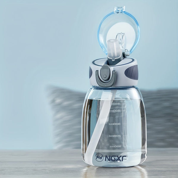 Planet Gates 600ml Cup Blue 1pc, Sports Water Bottle, 400ml/600ml Plastic Water Cups, Portable Travel Water Bottles, For Camping, Hiking, Fitness, Outdoor Drinkware, Birthday Gifts, 15.01cm X 7.77cm