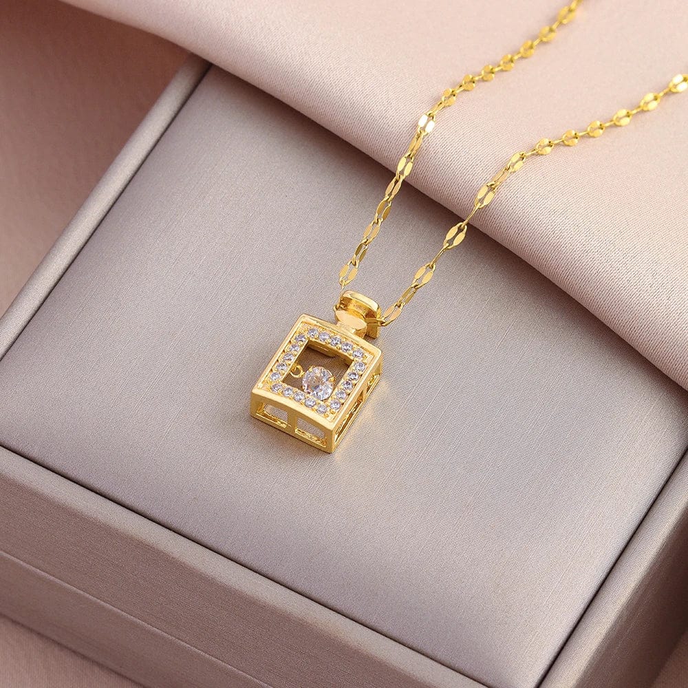 Planet Gates New In Sweet Sexy Beating Heart Series Pendant Necklaces For Women Luxury Fashion Female Stainless Steel Clavicle Chain Jewelry