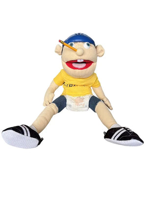 Planet Gates 60cm 60cm Jeffy Hand Puppet Plush Children Soft Doll Talk Show Party Props Christmas Doll Plush Toys Puppet Kids Gift