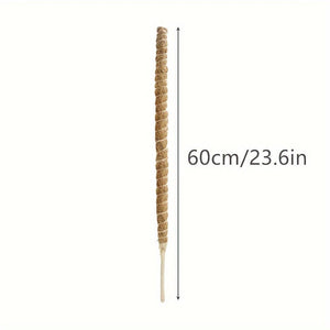 Planet Gates 60cm Bendable Coconut Palm Stick 1pc DIY Shape Plant Climbing Pole, Bendable Coconut Brown Stick, Plant Climbing Rattan Column Gardening Plant Support Rack Artificial Coconut Brown Stick