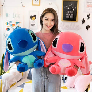 Planet Gates 60cm Giant Disney Lilo & Stitch Couple Models Cartoon Stuffed Plush Anime Plushs Baby Toys Pendant Toy Kawaii Kids Birthday Gift