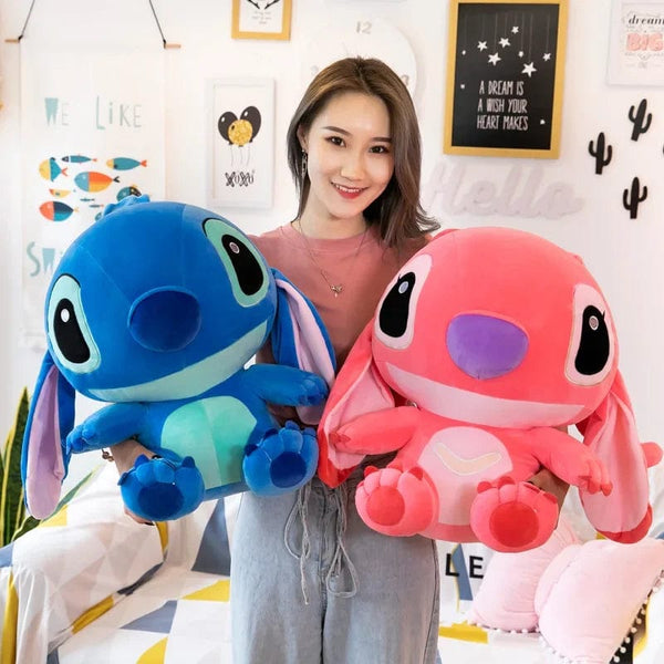 Planet Gates 60cm Giant Disney Lilo & Stitch Couple Models Cartoon Stuffed Plush Anime Plushs Baby Toys Pendant Toy Kawaii Kids Birthday Gift