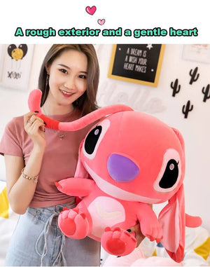 Planet Gates 60cm Giant Disney Lilo & Stitch Couple Models Cartoon Stuffed Plush Anime Plushs Baby Toys Pendant Toy Kawaii Kids Birthday Gift