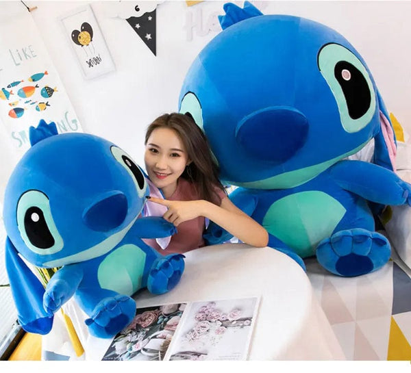 Planet Gates 60cm Giant Disney Lilo & Stitch Couple Models Cartoon Stuffed Plush Anime Plushs Baby Toys Pendant Toy Kawaii Kids Birthday Gift