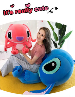 Planet Gates 60cm Giant Disney Lilo & Stitch Couple Models Cartoon Stuffed Plush Anime Plushs Baby Toys Pendant Toy Kawaii Kids Birthday Gift
