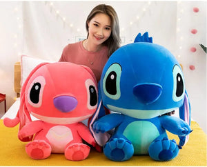 Planet Gates 60cm Giant Disney Lilo & Stitch Couple Models Cartoon Stuffed Plush Anime Plushs Baby Toys Pendant Toy Kawaii Kids Birthday Gift